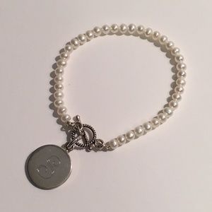 "S" Pearl Bracelet